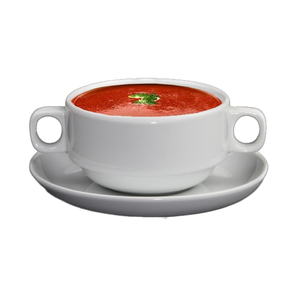 Taza de sopa de porcelana 0,25 l GV con platillo
