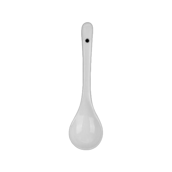 Porcelain spoon 14.5 cm curved