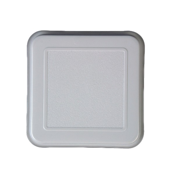 Auflagedeckel quadratisch 11 x 11 cm aus PP-Kunststoff grau (**), grau