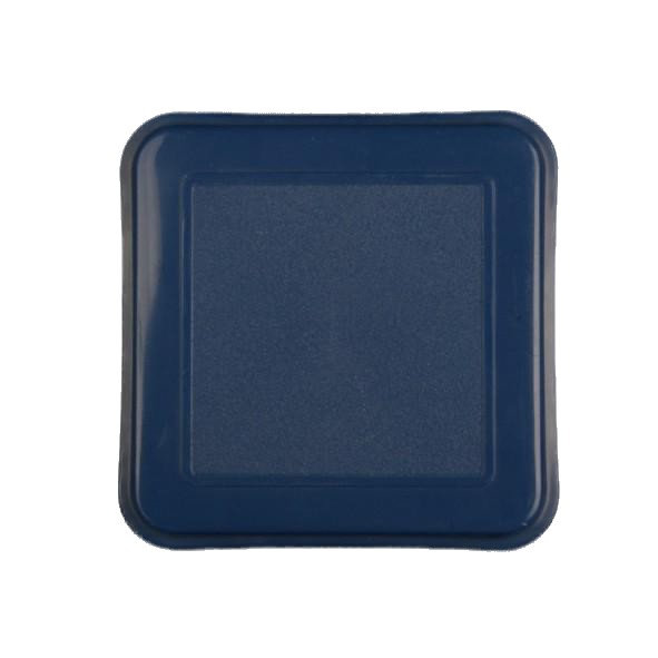 Auflagedeckel quadratisch 11 x 11 cm aus PP-Kunststoff blau (**)