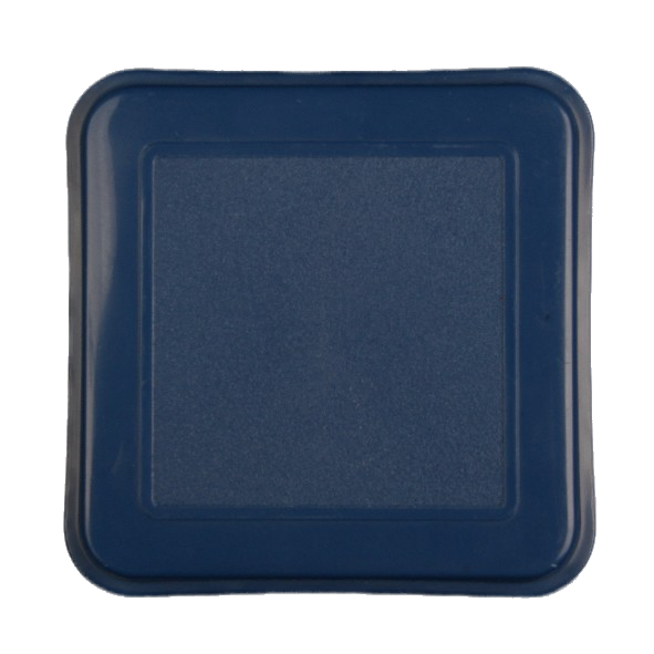 Auflagedeckel quadratisch 11,5 x 11,5 cm aus PP-Kunststoff blau