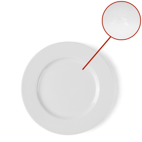Assiette plate en porcelaine 20 cm "Plano" - deuxième choix
