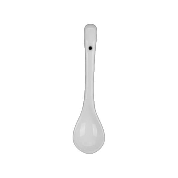 Porcelain spoon 11 cm curved