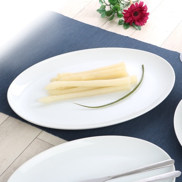 Plate for asparagus oval 35 x 25 cm "Maxima Oslo