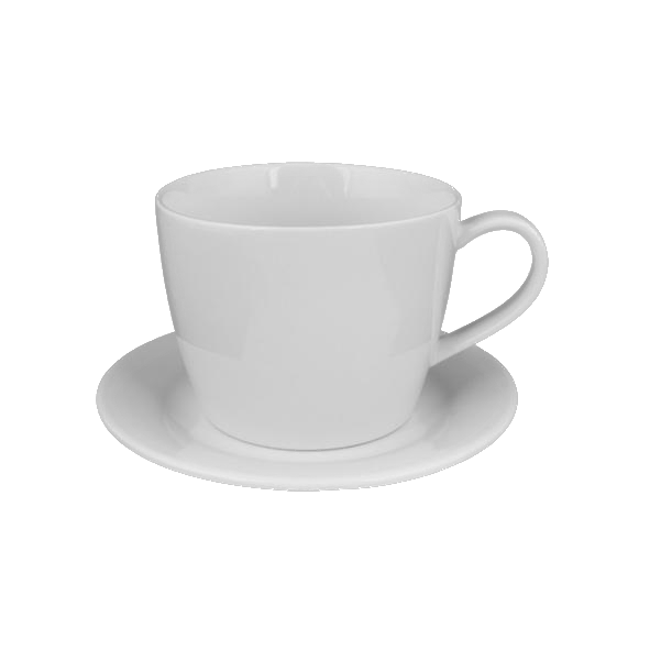 Taza de café con leche de porcelana 0,80 l Anna