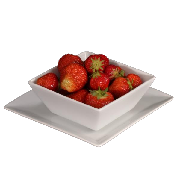 2-tlg. Erdbeeren Servierset 14 cm aus Porzellan