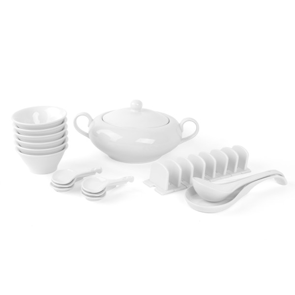24 pcs Offer Set Porcelain "Soup Punch Set"