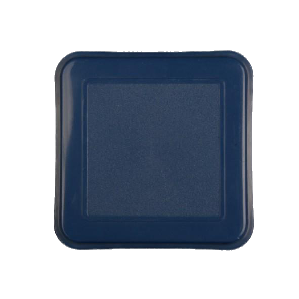 Auflagedeckel quadratisch 11 x 11 cm aus PP-Kunststoff blau