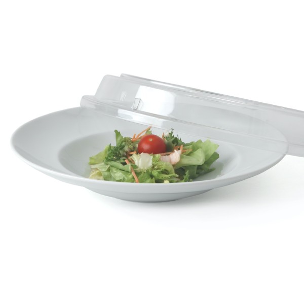2-tlg. Salat- und Pastateller Set mit Servier- und Schutzcloche