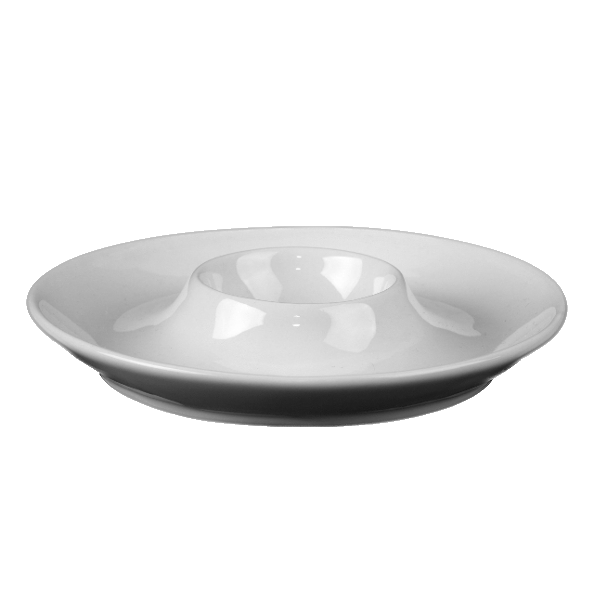 Coquetier en porcelaine "Komfort" 12 cm avec grand plateau