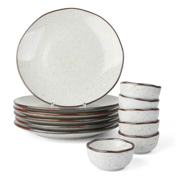 12-piece dining set Reactive porcelain "Arena"