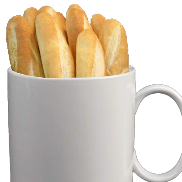 Jumbo mug for bred and baguette 30 cm