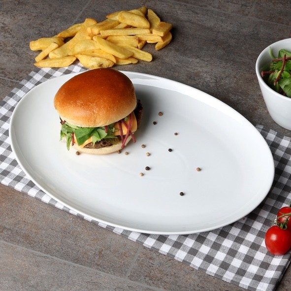 Burger plate 35 x 25 cm "Maxima Oslo