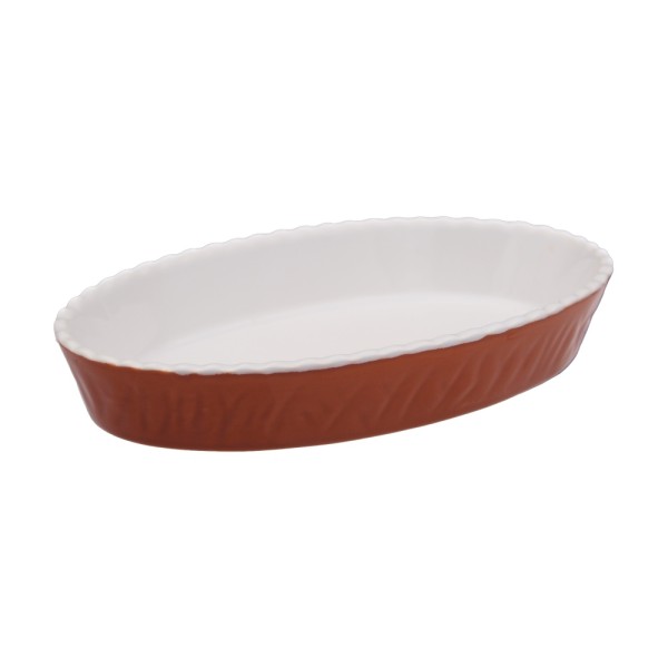 Oval baking pan brown "Toscana", 24 cm