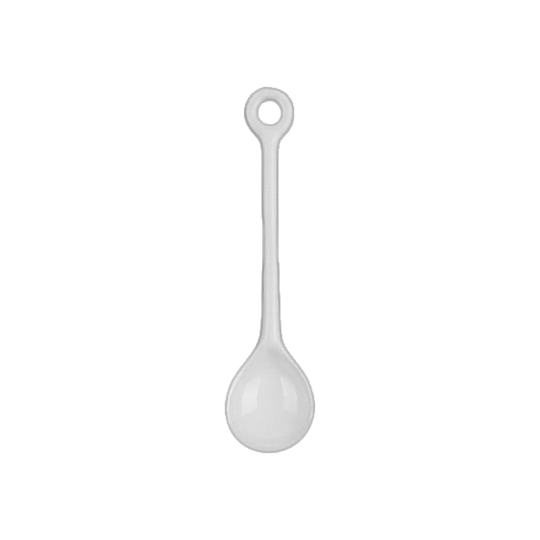 Porcelain spoon 11 cm with large bowl