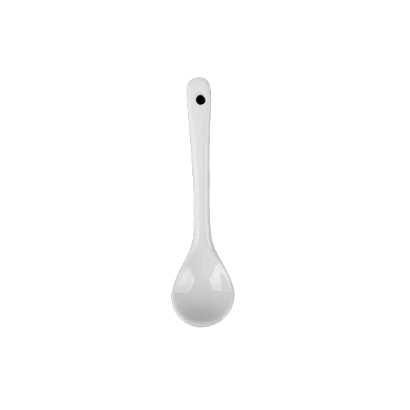 Porcelain spoon 10 cm straight