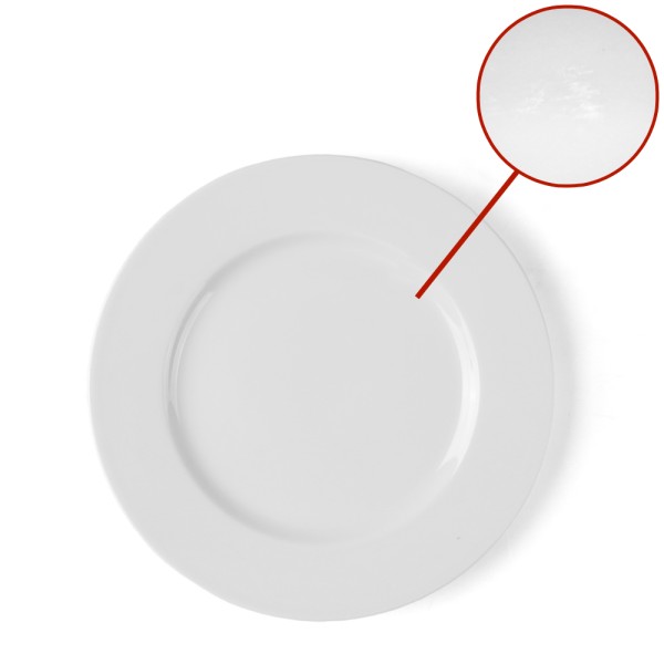 Assiette plate en porcelaine 27,5 cm "Plano" - deuxième choix