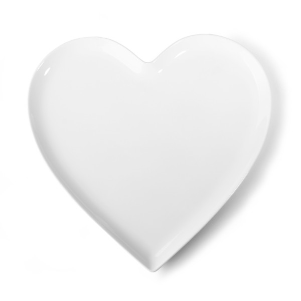 Placa de porcelana de corazón 30 cm - 2da opción
