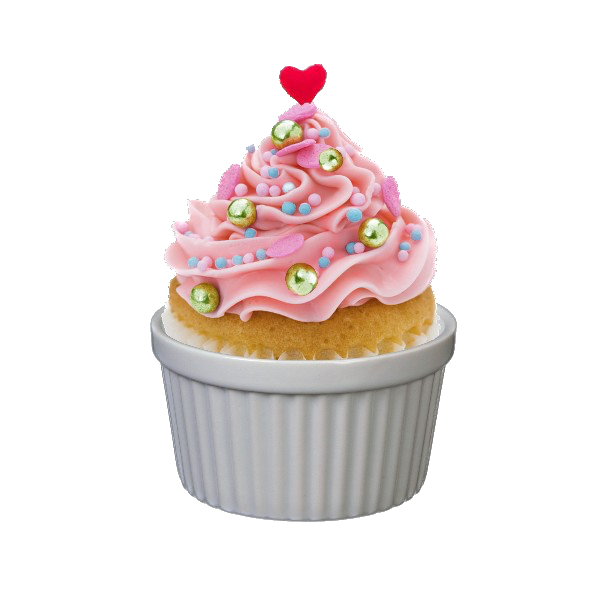 Porcelain Cupcakes and Muffin Dish 8 cm - Set of 12