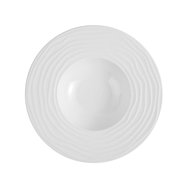 Plato gourmet de porcelana hondo 22,5 cm "Melody"