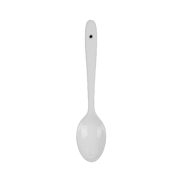 Porcelain soup spoon 20 cm straight