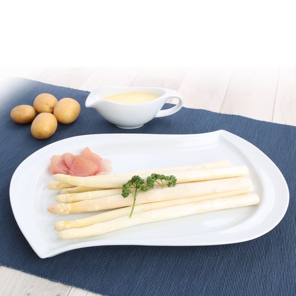 Plate for asparagus 39 x 23 cm form "Sigma