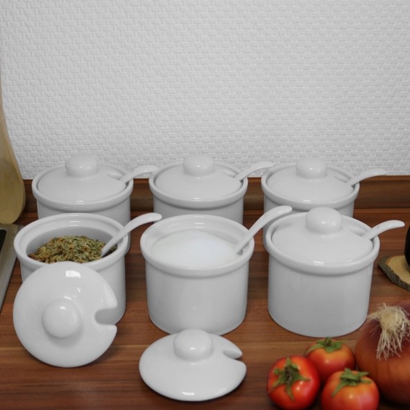 Spice pot 6,5 cm with spoon