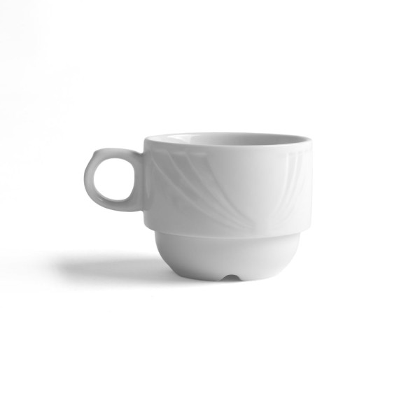 Porzellan Kaffee-Obere 0,22 l mit Relief "Lubin"