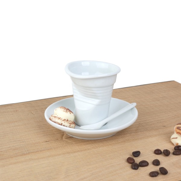 Mug "Crinkled" 0,10 l with saucer UTA