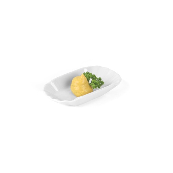 Porzellan Pommesschale 8 cm in Pappoptik "Snack-Line"