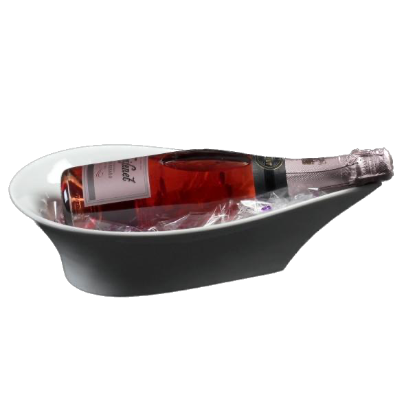 Enfriador de porcelana para botellas de champán 1 x 0,75 l