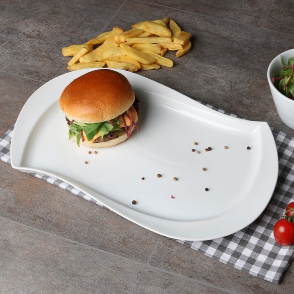 Burger plate 39 x 23 cm "Sigma